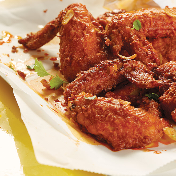 Moroccan Fried Chicken Wings