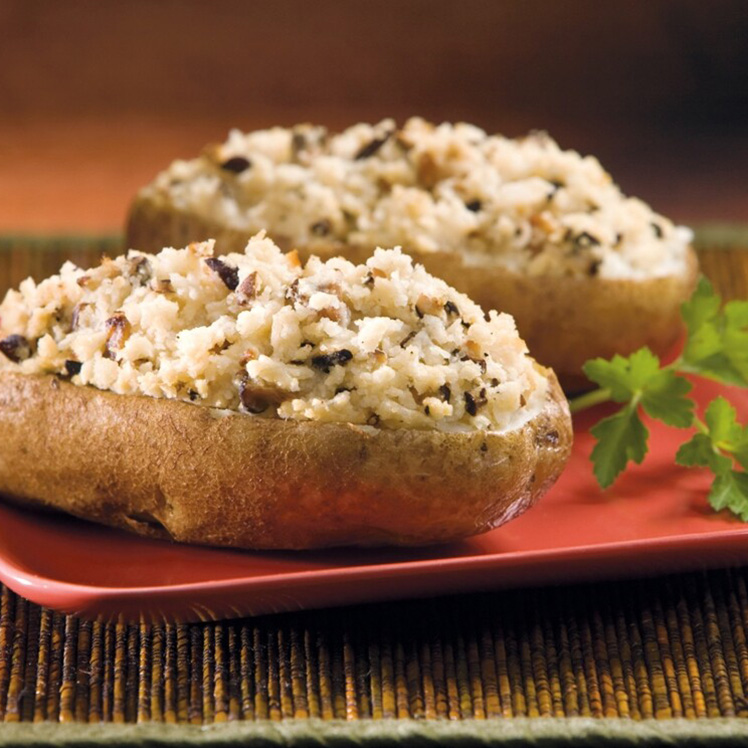 Shiitake Mushroom Stuffed Potatoes