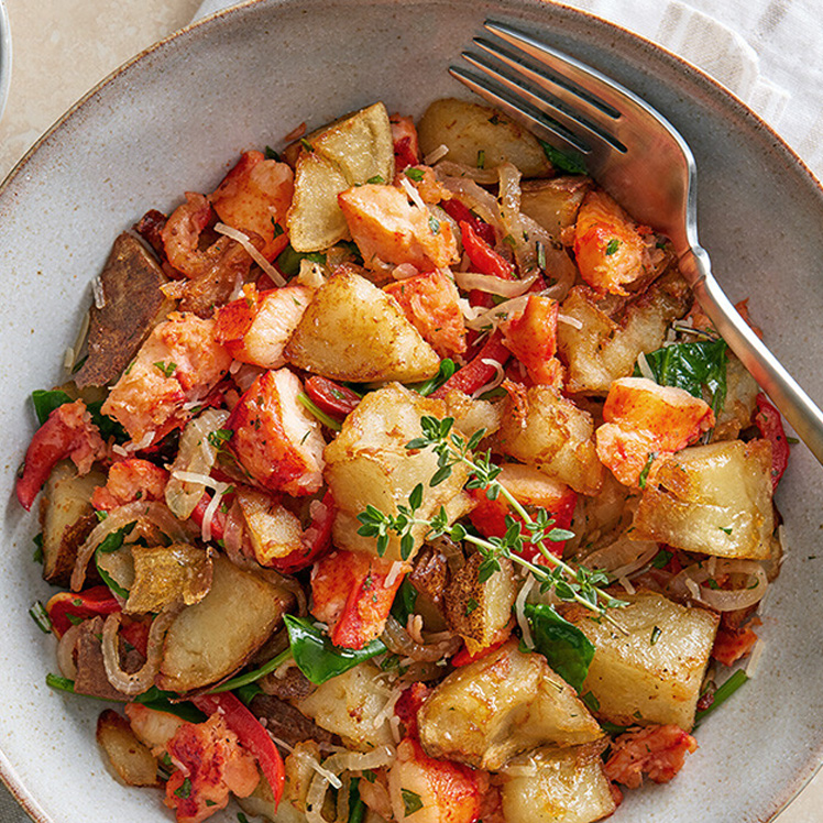 Steakhouse Potato and Lobster Hash