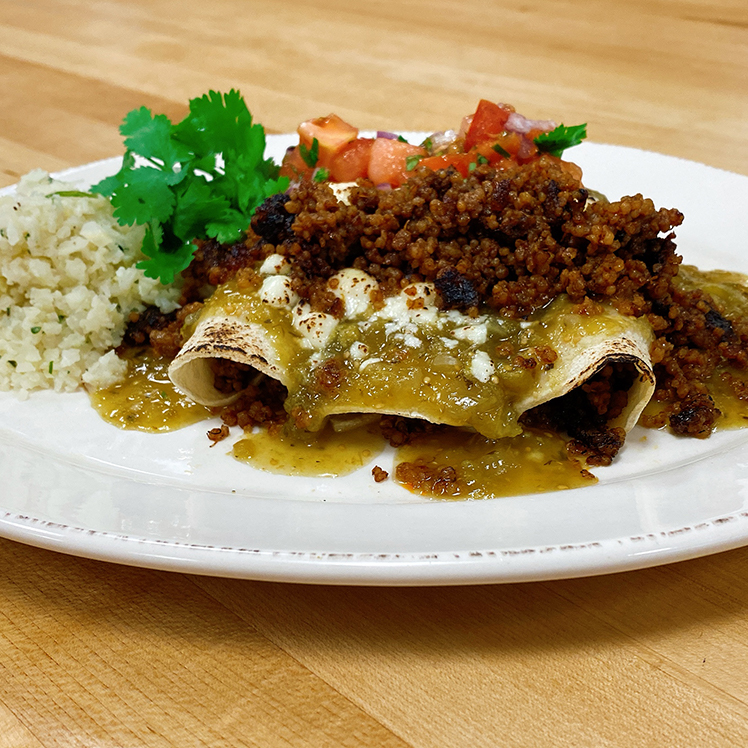 Gluten Free Quinoa Enchiladas With Salsa Verde Meal Kit