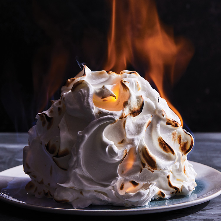 Spiced Honey and Kahlua Baked Alaska