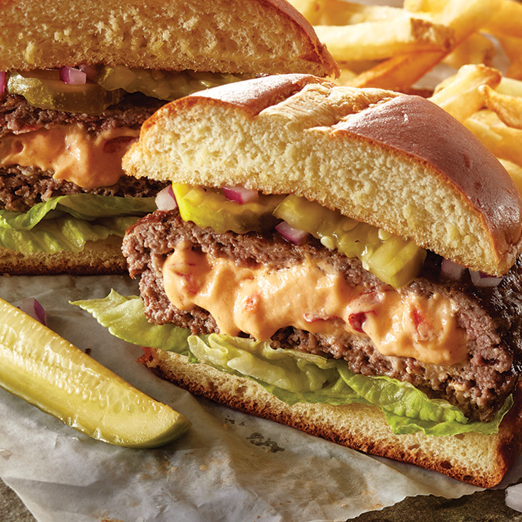 Juicy Lucy Burger 
