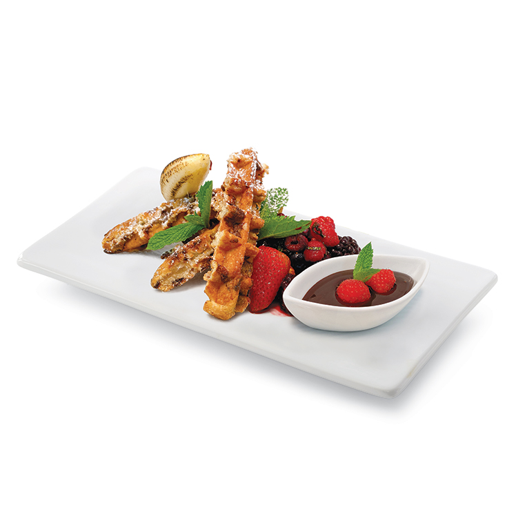 Waffle Fries with Aztec Chocolate