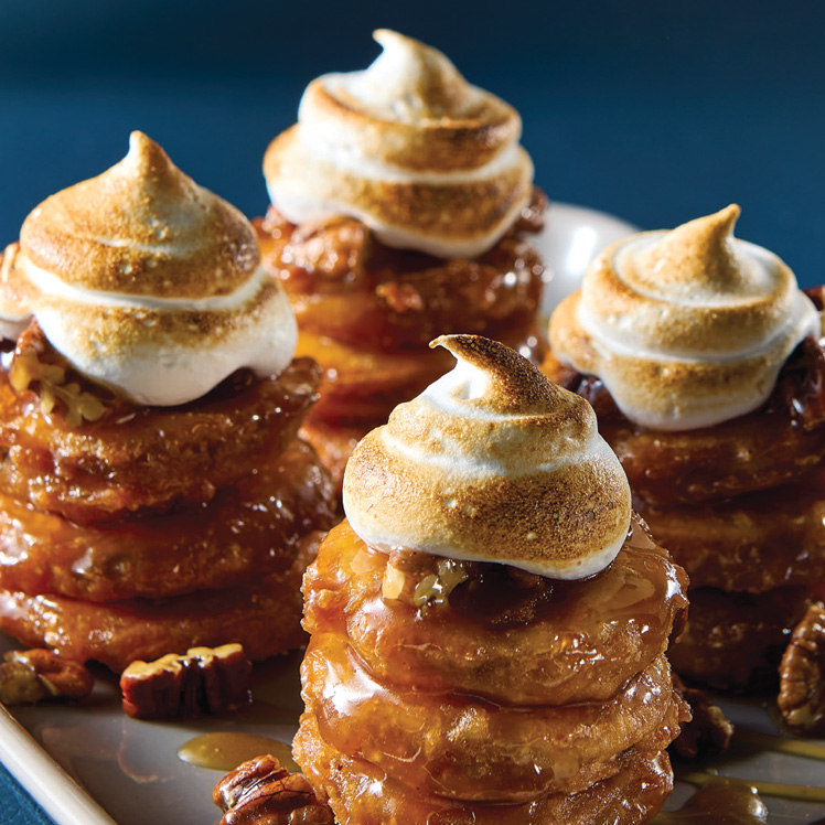 Maple Glazed Tempura Sweet Potato & Toasted Marshmallow